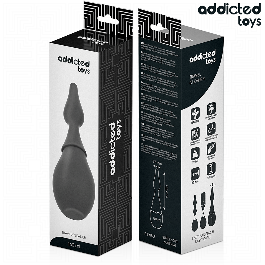 ADDICTED TOYS - LIMPIADOR DE VIAJE SILICONA MODELO 1
