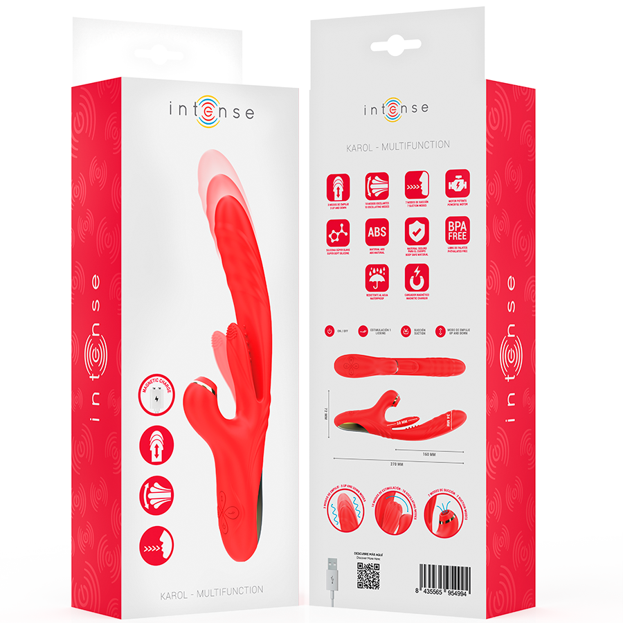 INTENSE - KAROL VIBRADOR MULTIFUNCIÓN EMPUJE & SUCCIÓN & ESTIMULACIÓN