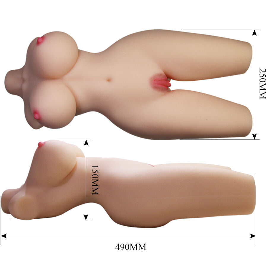 CRAZY BULL - TIFFANY TORSO FEMENINO REALISTA VAGINA Y ANAL 5.5 KG