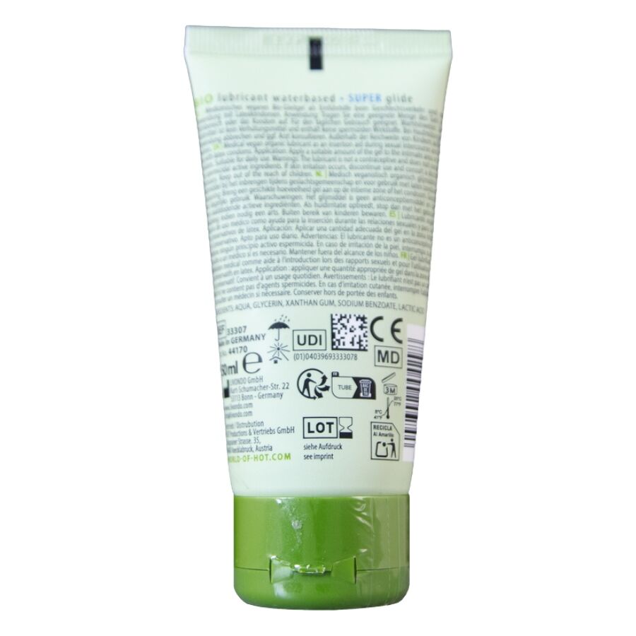 HOT - BIO LUBRICANT LUBRICANTE BIO BASE AGUA 50 ML