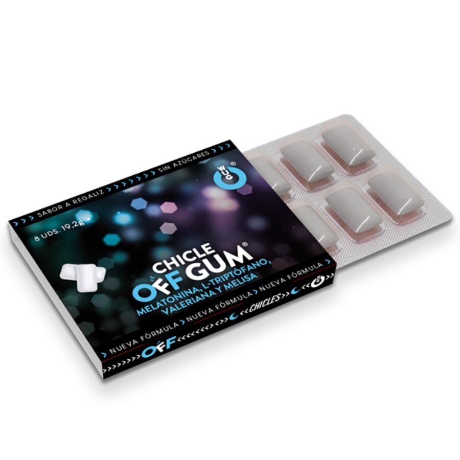 WUG Off Gum – 1 X 8 UDS | El chicle funcional que te ayuda a relajarte y dormir mejor