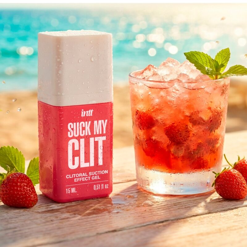 INTT - SUCK MY CLIT GEL EFECTO SUCCIÓN FRESAS SILVESTRES 15 ML