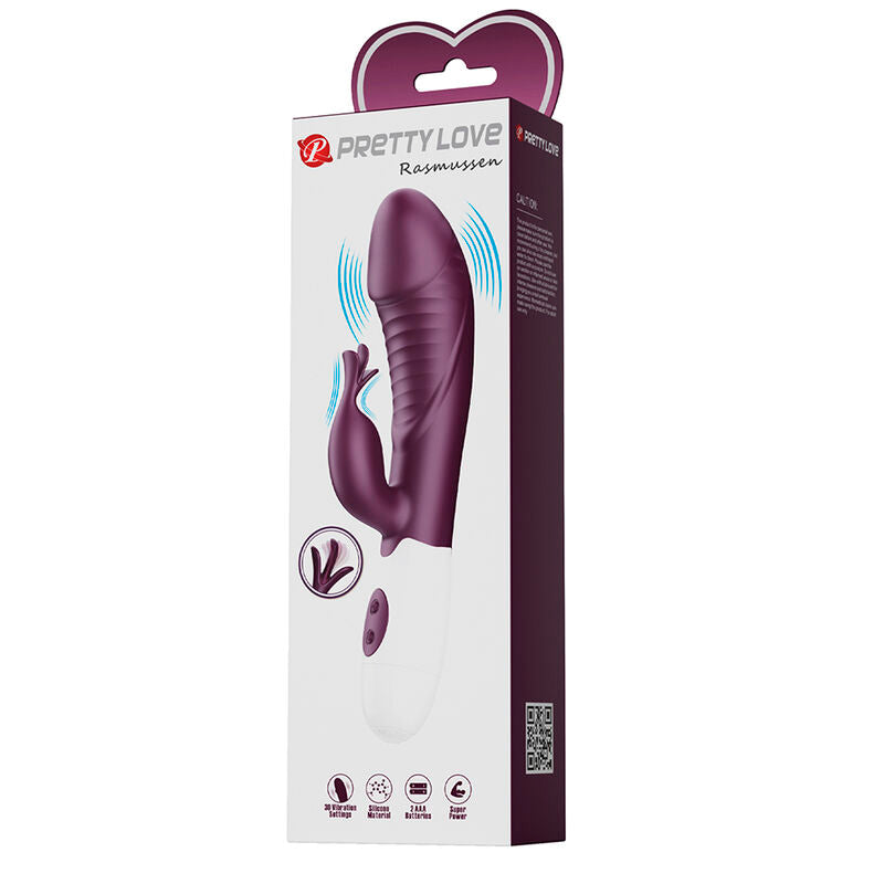 PRETTY LOVE - ROGUE MUSE VIBRADOR RABBIT 30 FUNCIONES MORADO