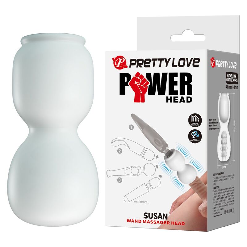 PRETTY LOVE - SUSAN CABEZAL POWER HEAD PARA MASAJEADOR VARITA Ø 6,5 CM