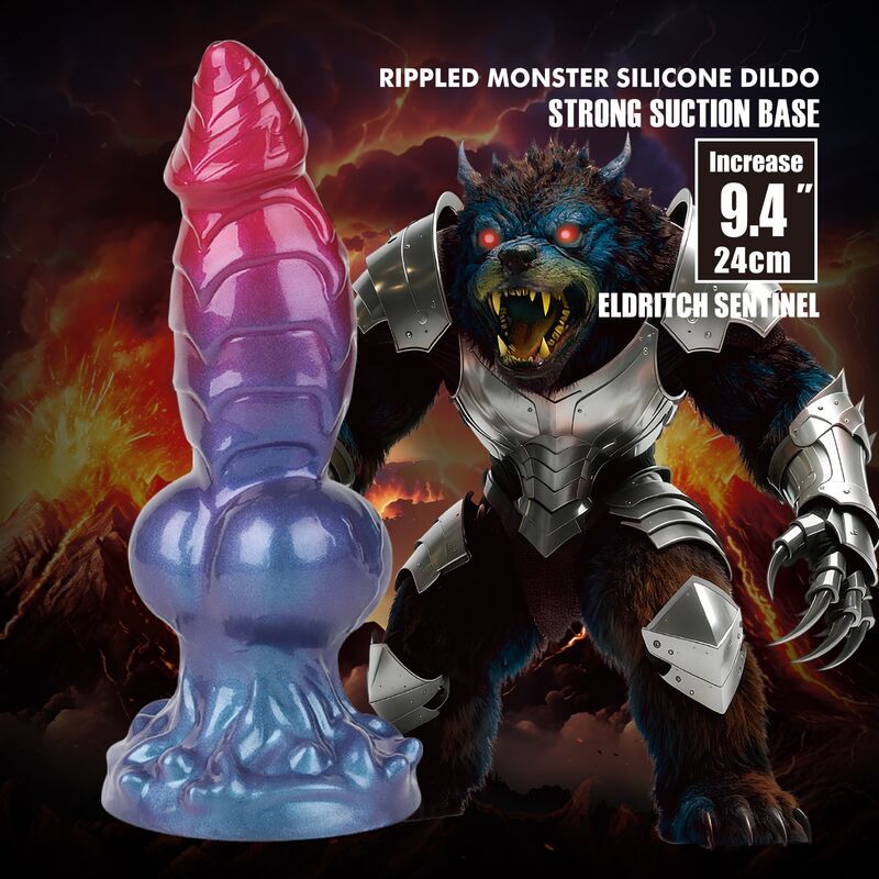 POWER MONSTERS - ELDRITCH SENTINEL DILDO FANTASÍA BICOLOR 24 CM Ø 5 CM