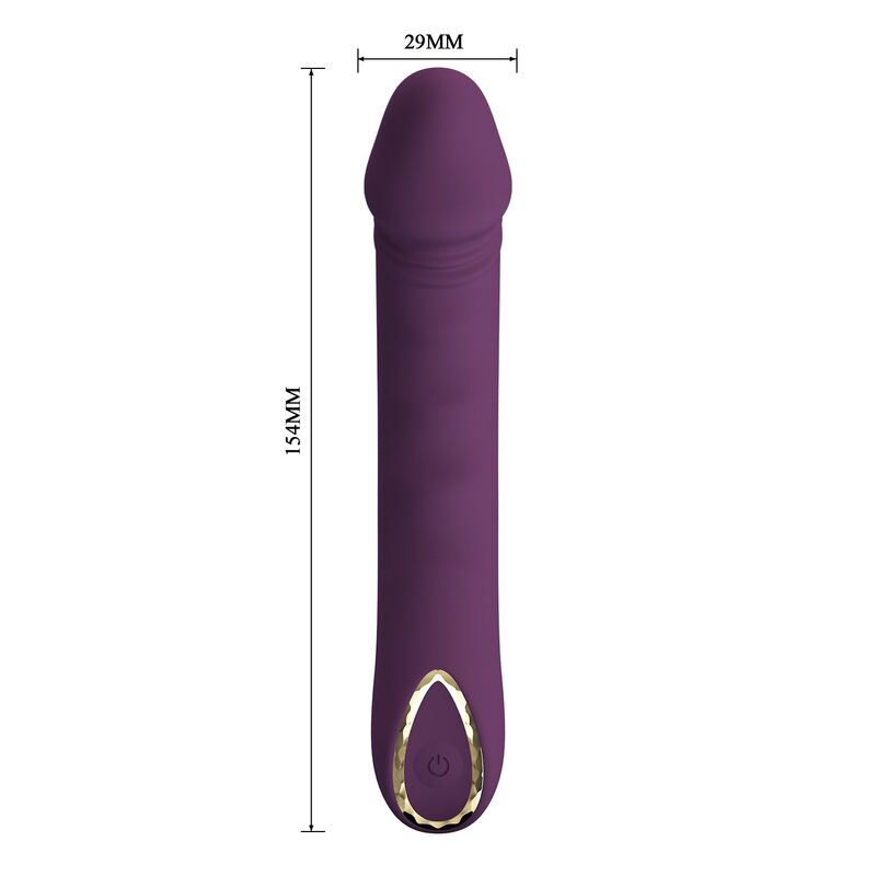 PRETTY LOVE - AMARA VIBRADOR RECARGABLE 10 FUNCIONES MORADO