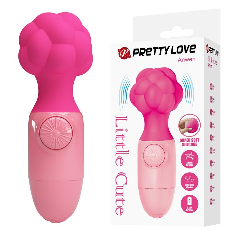 PRETTY LOVE - ANWEN MINI MASAJEADOR RECARGABLE ROSA