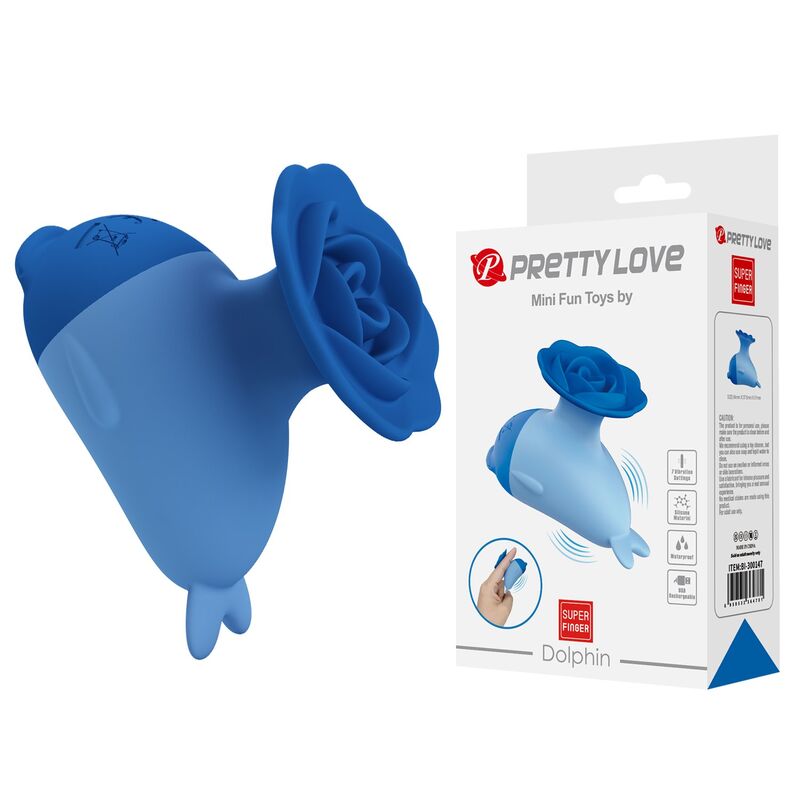PRETTY LOVE - DOLPHIN MINI VIBRADOR RECARGABLE USB