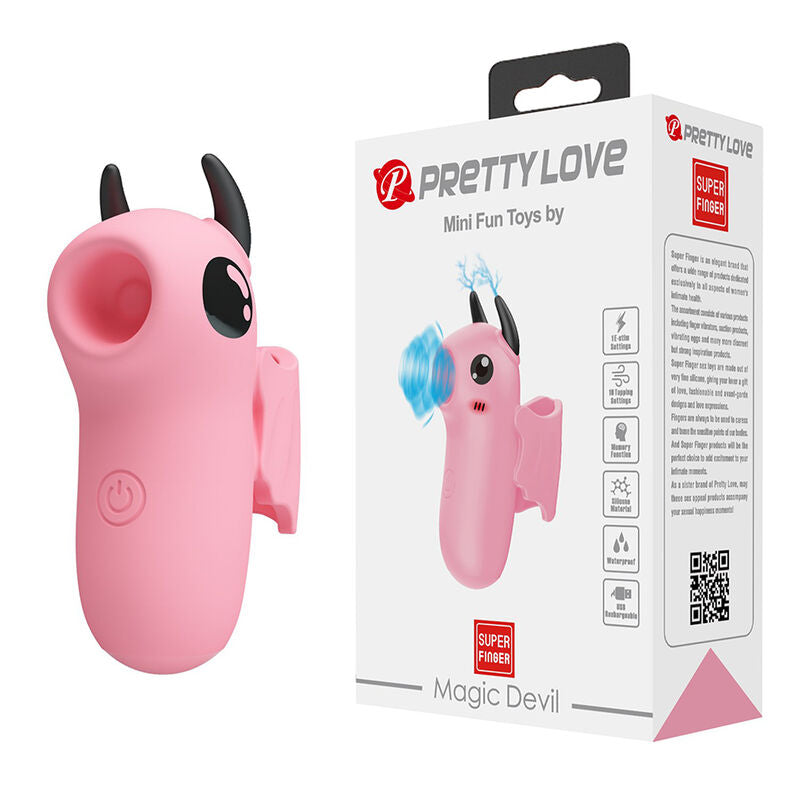 PRETTY LOVE - MAGIC DEVIL ESTIMULADOR DE DEDO RECARGABLE ROSA