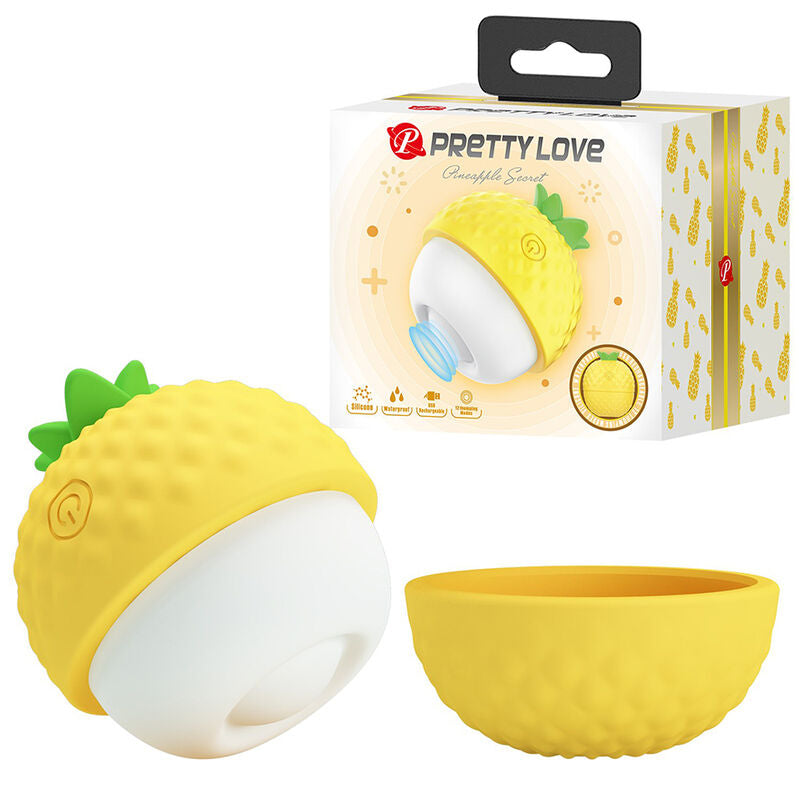 PRETTY LOVE - ESTIMULADOR CLITORAL CON SUCCIÓN Y GOLPETEOS RECARGABLE AMARILLO