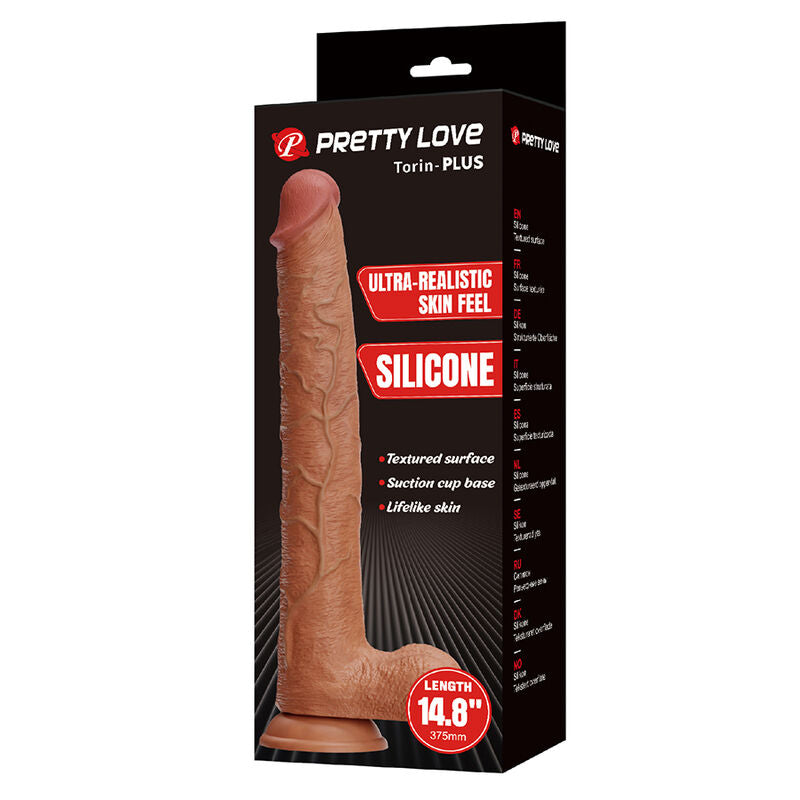 PRETTY LOVE - TERIN PLUS DILDO REALÍSTICO CON VENTOSA 37,6 CM Ø 5,5 CM