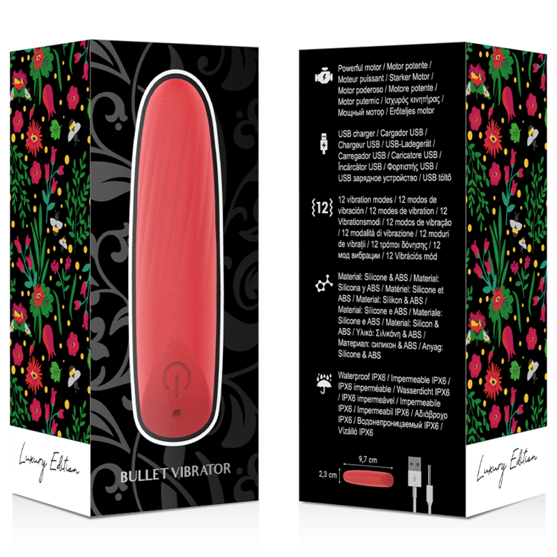 MIA - LUCY ELLEN MINI VIBRADOR RECARGABLE USB ROJO