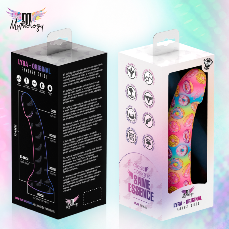 MYTHOLOGY - LYRA 2 DILDO DE SILICONA 19 CM Ø 3,3 CM DONUTS