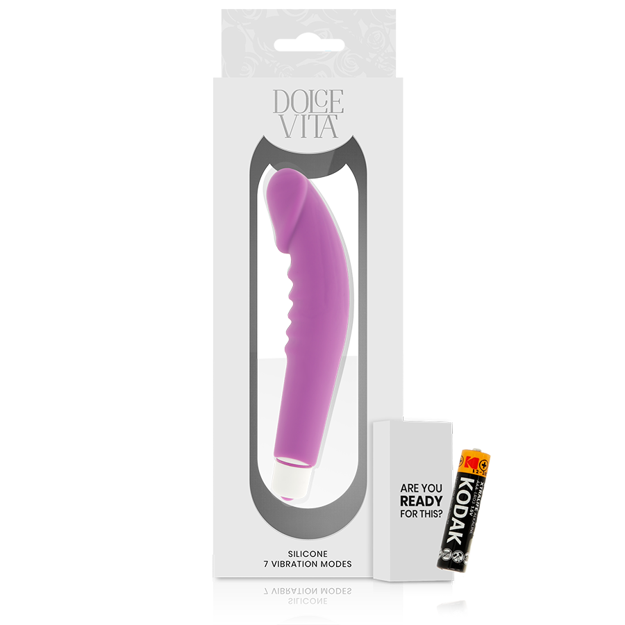 DOLCE VITA - REALISTIC PLEASURE VIBRADOR SILICONA LILA
