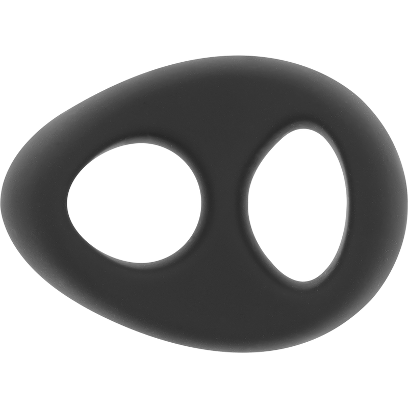 POWERING - SUPER FLEXIBLE Y RESISTENTE ANILLO PENE Y TESTICULOS PR13 NEGRO