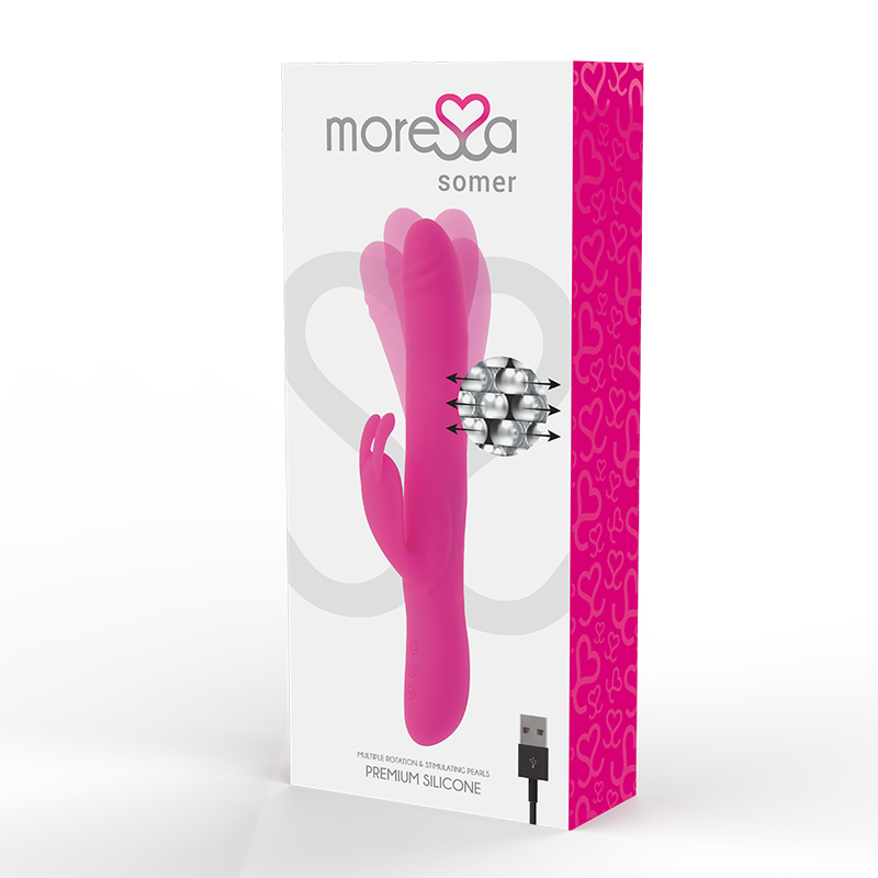 MORESSA - SOMER ROTADOR PERLADO Y POTENTE VIBRACION PREMIUM SILICONE