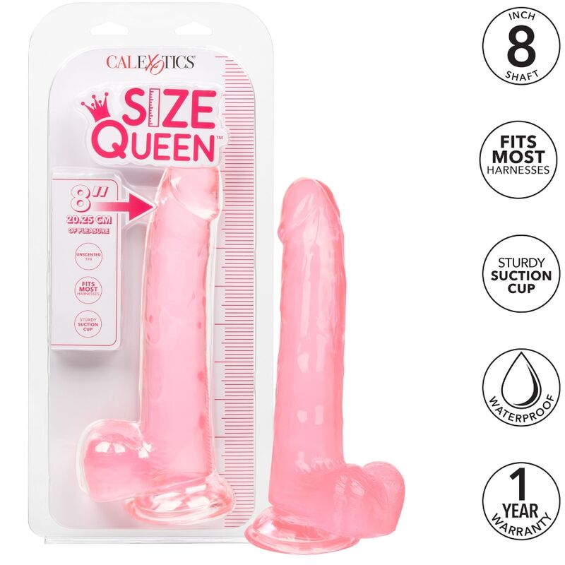 CALEXOTICS - SIZE QUEEN DILDO ROSA 20.3 CM