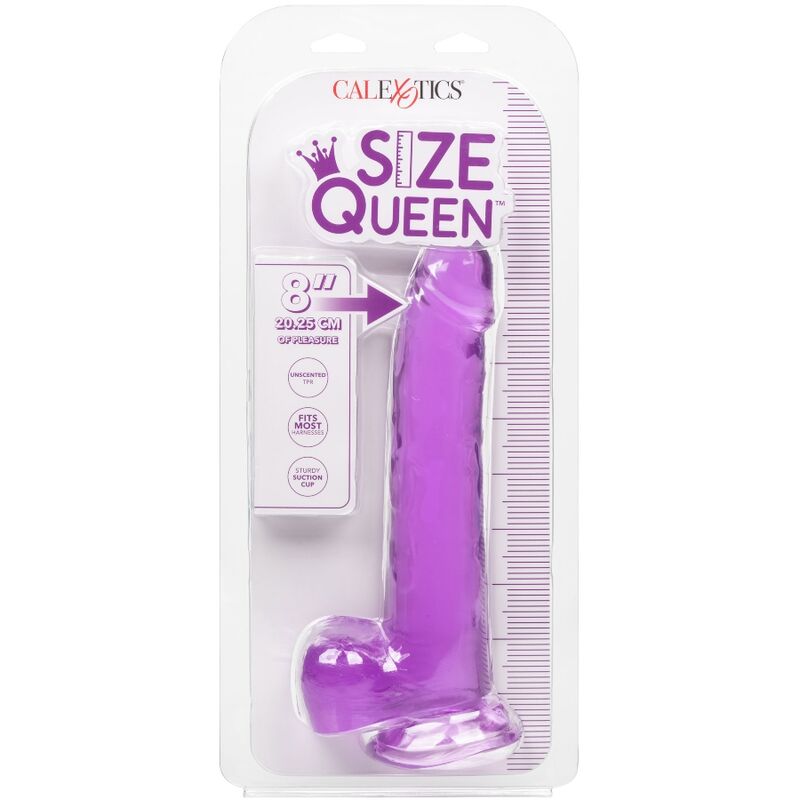 CALEXOTICS - SIZE QUEEN DILDO LILA 20.3 CM