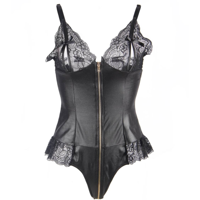 QUEEN LINGERIE - TEDDY CON CREMALLERA S/M