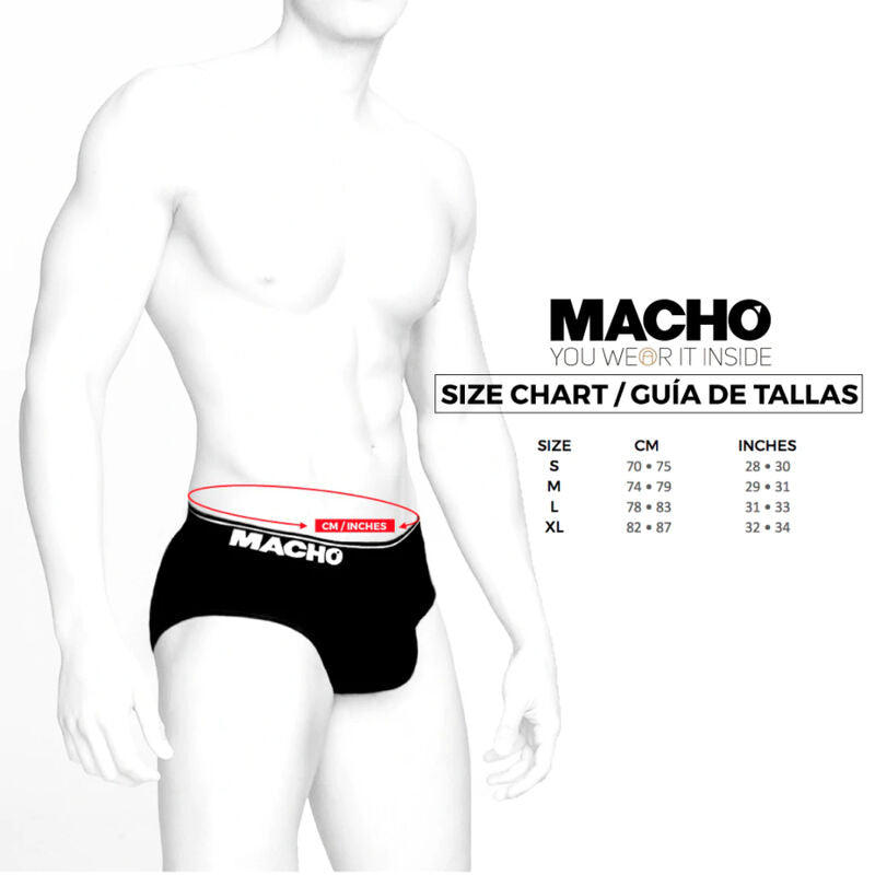 MACHO - MS24A CALZONCILLO BRIEF DARK AMARILLO S