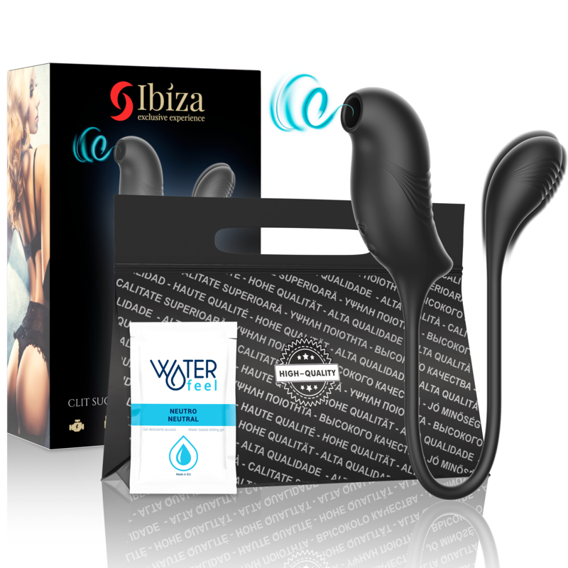 IBIZA - ESTIMULADOR CON SUCCIONADOR MAGIC CLITORIS Y VIBRACION