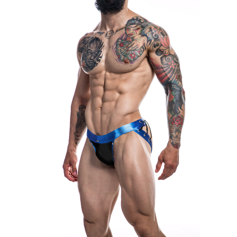 CUT4MEN - JOCKSTRAP DESIRE CUERO AZUL L