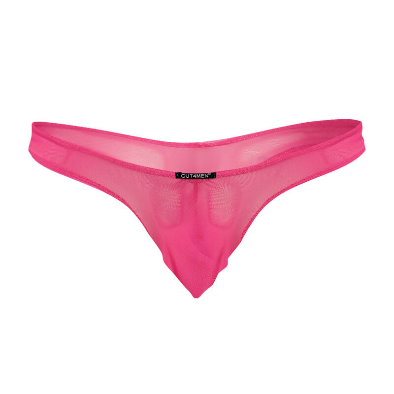 CUT4MEN - TANGA CON REALCE FUCSIA XL