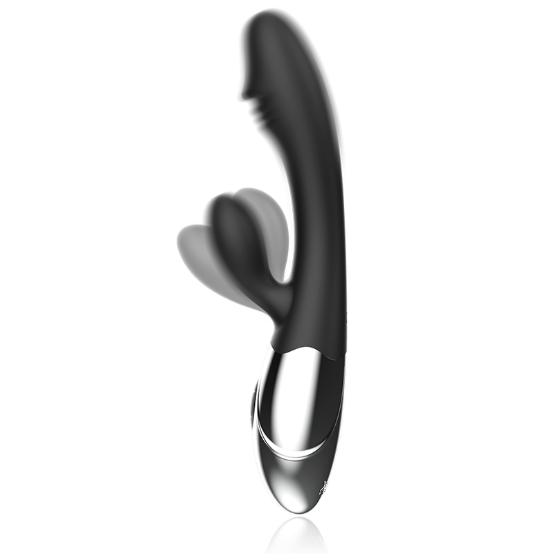 BLACK&SILVER - KALEB VIBRADOR RABBIT SILICON MILTI FUNCION