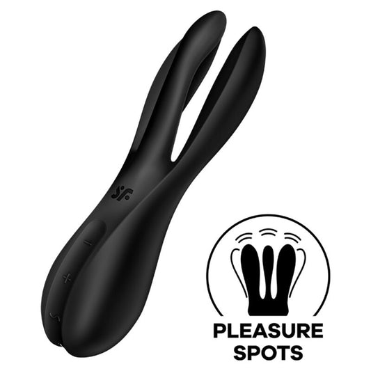 SATISFYER - THREESOME 2 VIBRADOR NEGRO