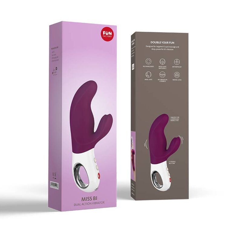 FUN FACTORY - MISS BI DUAL VIBRADOR GRAPE BLANCO