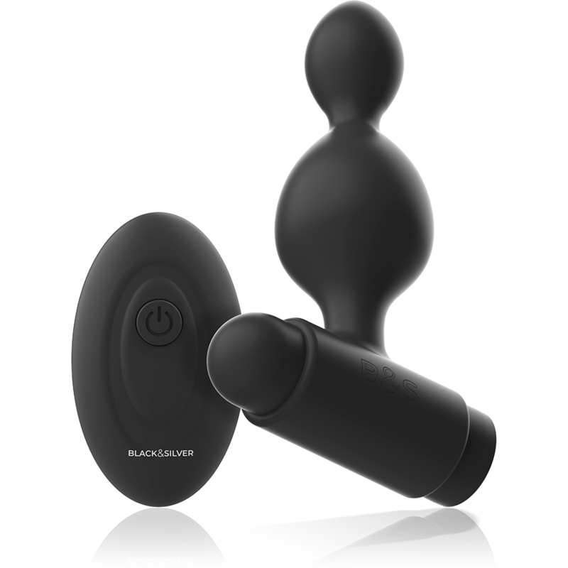 BLACK&SILVER - TUCKER PEQUEÑO PLUG ANAL SILICONA CONTROL REMOTO