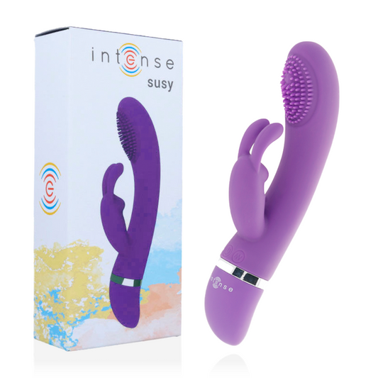 INTENSE - SUSY VIBRADOR OSCILANTE SILICON RABBIT LILA