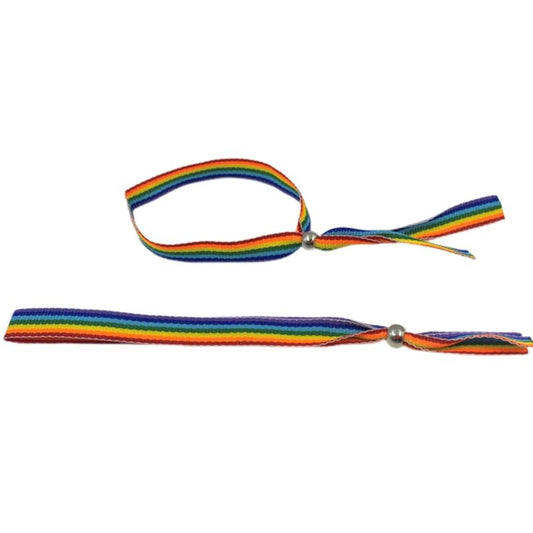 PRIDE - PULSERA BOLITA PLATEADA BANDERA LGBT