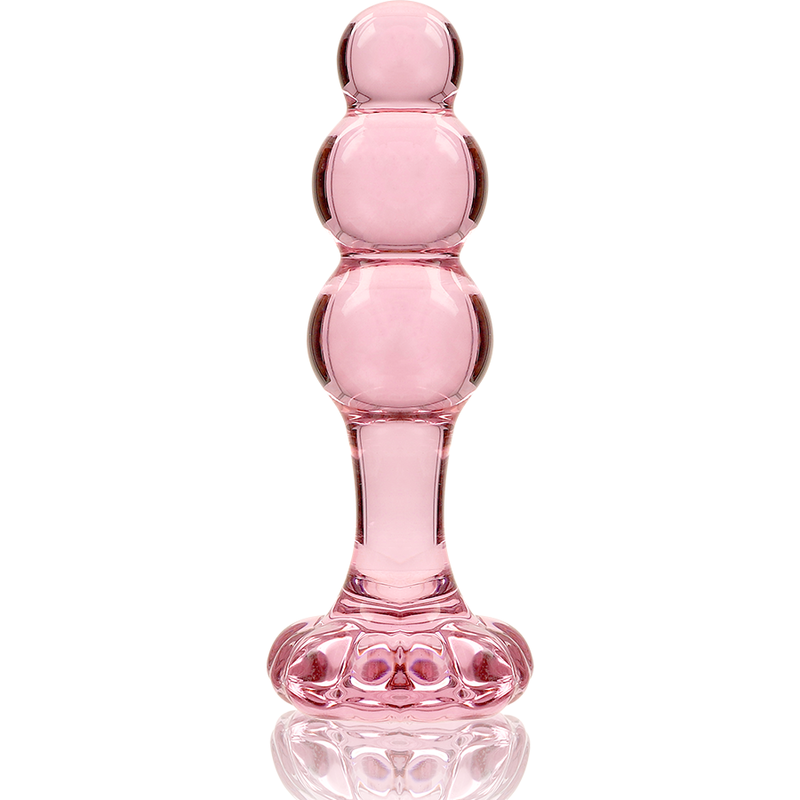 NEBULA SERIES BY IBIZA - MODELO 1 PLUG CRISTAL BOROSILICATO TRANSPARENTE 10.5 CM -O- 3 CM