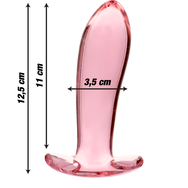 NEBULA SERIES BY IBIZA - MODELO 5 PLUG CRISTAL BOROSILICATO TRANSPARENTE 12.5 CM -O- 3.5 CM