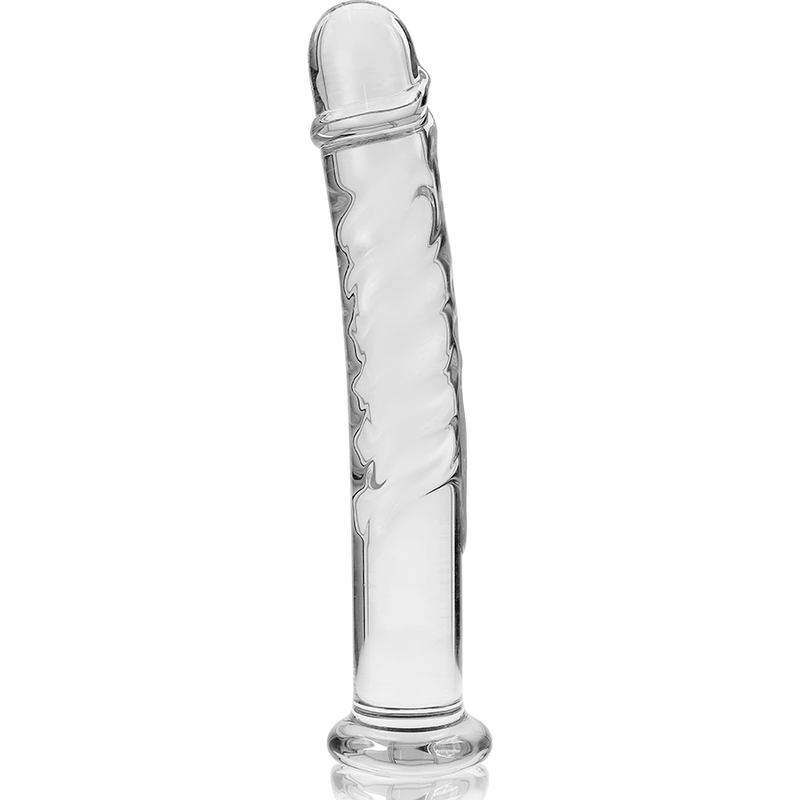 NEBULA SERIES BY IBIZA - MODELO 16 DILDO CRISTAL BOROSILICATO TRANSPARENTE 18.5 CM -O- 3 CM