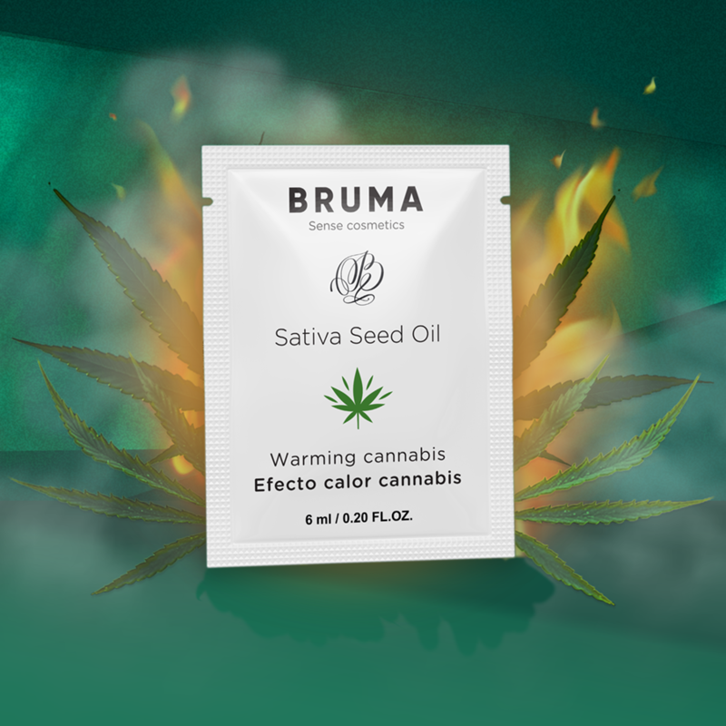 BRUMA - GEL DESLIZANTE CON ACEITE DE SEMILLA EFECTO CALOR SABOR CANNABIS 6 ML