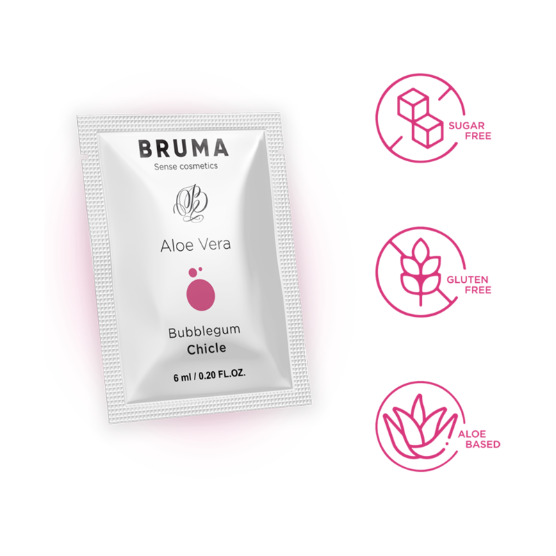 BRUMA - GEL DESLIZANTE CON ALOE VERA SABOR A CHICLE 6 ML