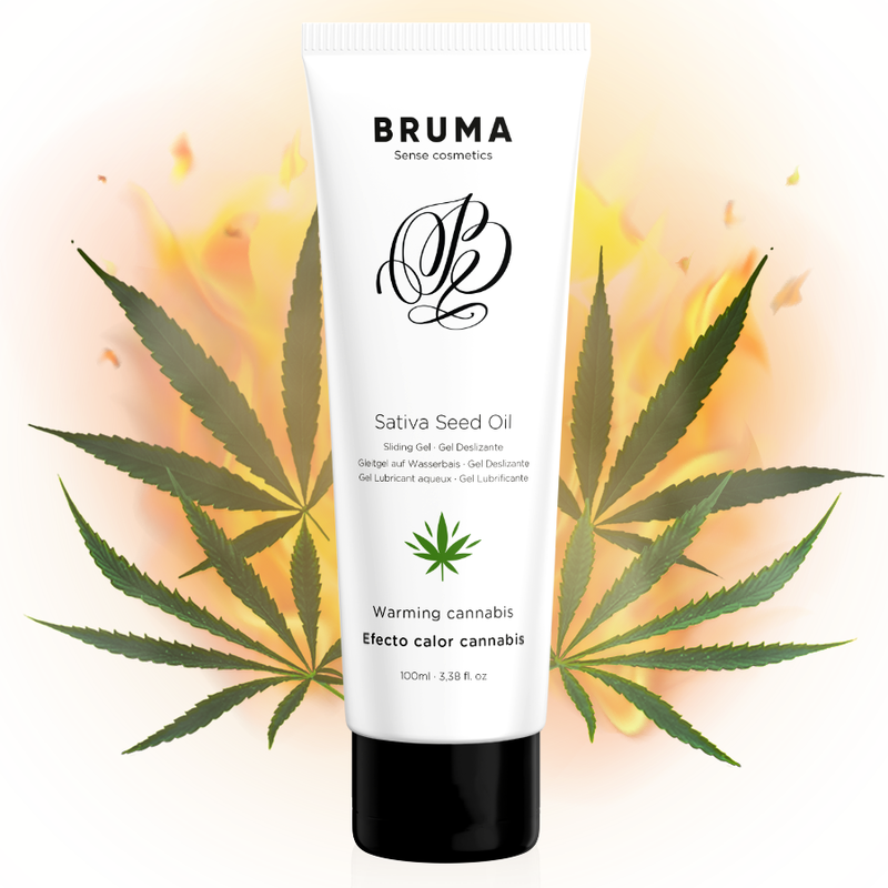 BRUMA - GEL DESLIZANTE CON ACEITE DE SEMILLA EFECTO CALOR SABOR CANNABIS 100 ML