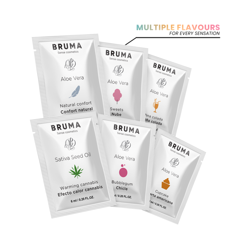 BRUMA - GEL DESLIZANTE CON ACEITE DE SEMILLA EFECTO CALOR SABOR CANNABIS 6 ML