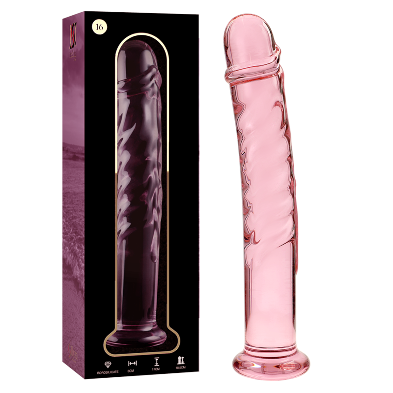 NEBULA SERIES BY IBIZA - MODELO 16 DILDO CRISTAL BOROSILICATO TRANSPARENTE 18.5 CM -O- 3 CM