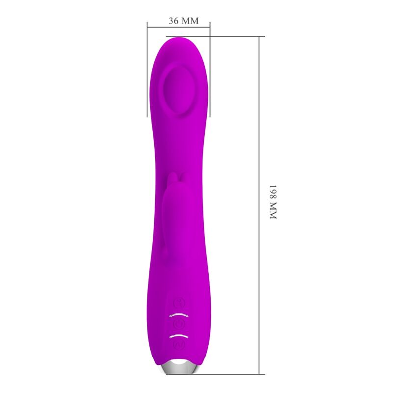 PRETTY LOVE - REGINA VIBRADOR-SUCCIONADOR RECARGABLE MORADO