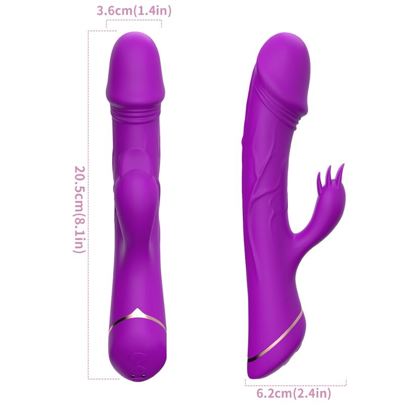 ARMONY - DILDO VIBRADOR RABBIT SILICONA VIOLETA