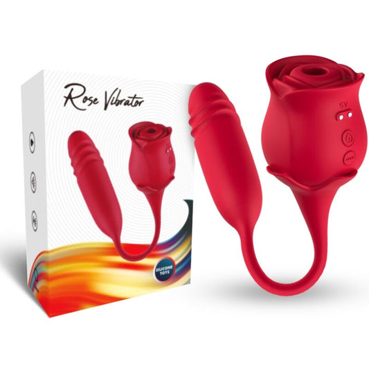 ARMONY - ROSEKNIGTH SUCCIONADOR CLITORIS & VIBRADOR ROJO