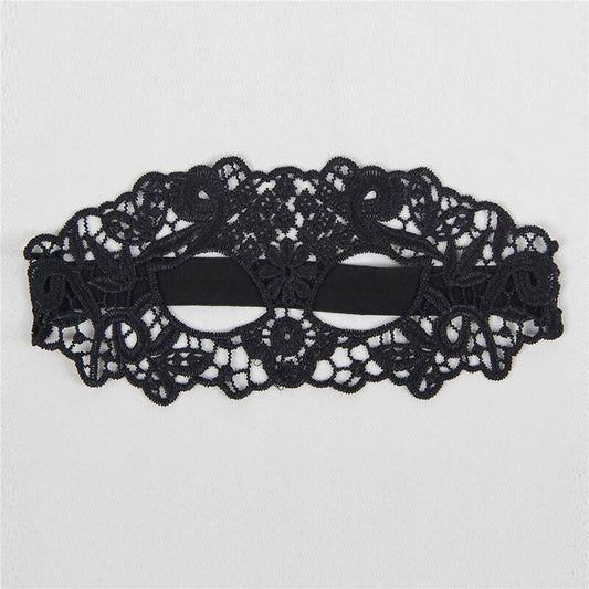 QUEEN LINGERIE - ANTIFAZ DE ENCAJE NEGRO