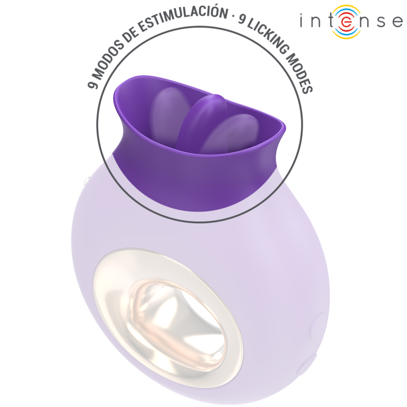 INTENSE - TULI ESTIMULADOR CLÍTORIS 9 VIBRACIONES &#38; 9 OSCILACIONES MORADO