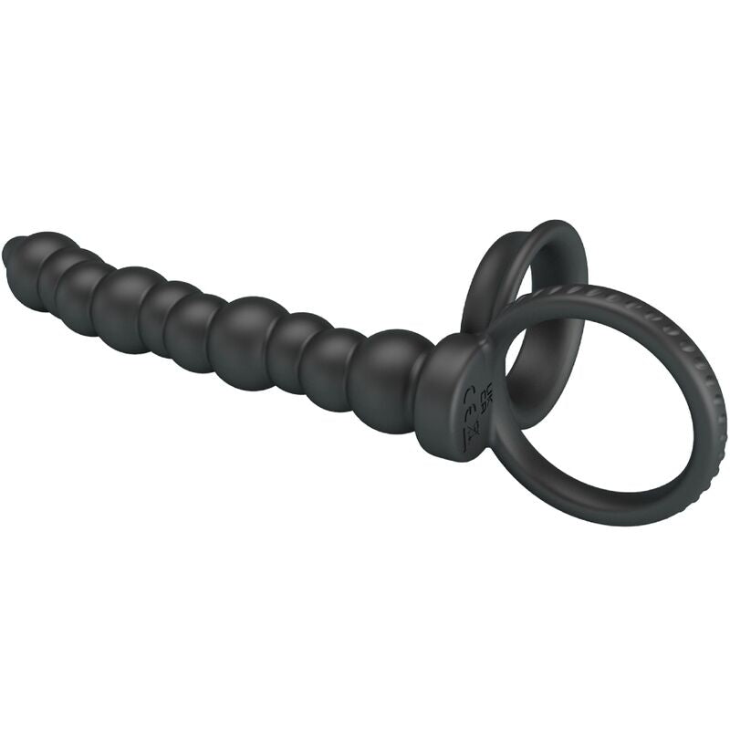 PRETTY LOVE - DILLION ANILLO PENE PARA DOBLE PENETRACIÓN NEGRO