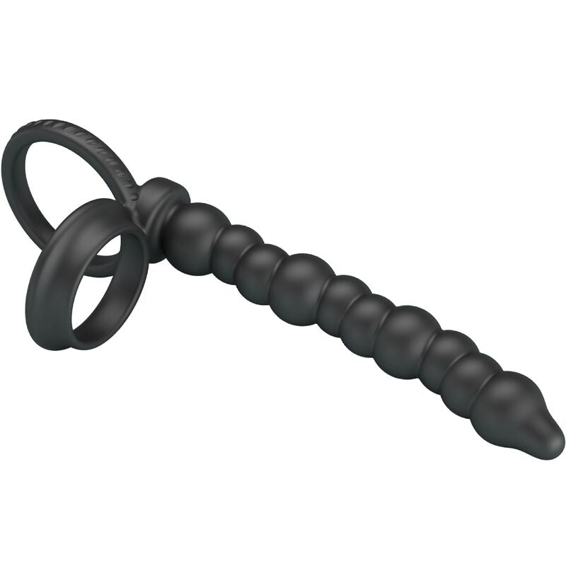 PRETTY LOVE - DILLION ANILLO PENE PARA DOBLE PENETRACIÓN NEGRO