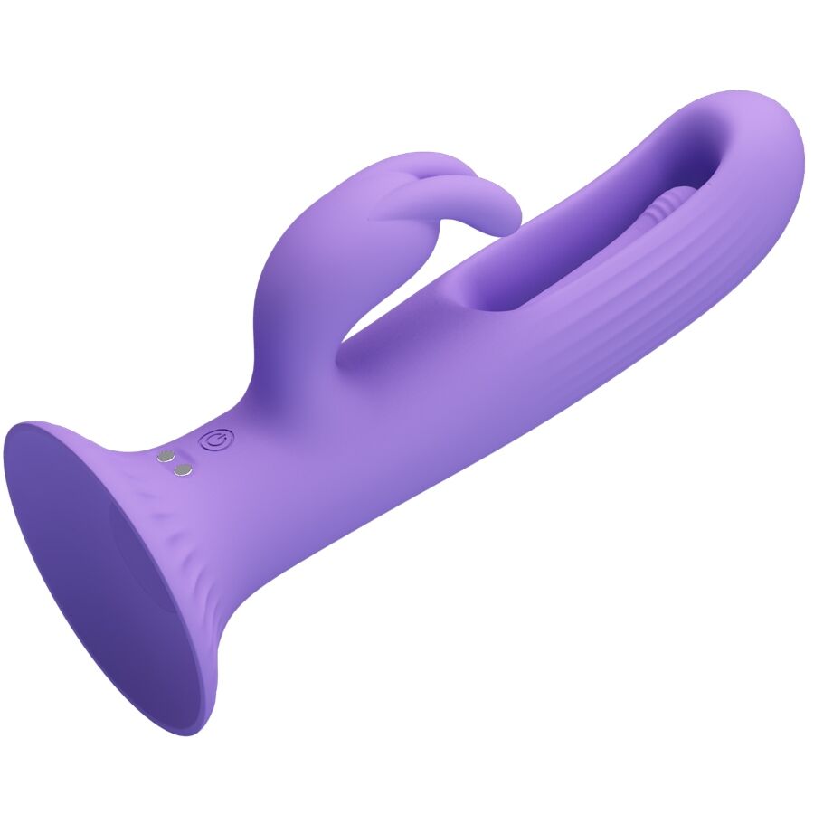 PRETTY LOVE - KILLMOULIS VIBRADOR RABBIT 12 MODOS DE VIBRACIÓN MORADO