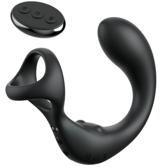 MASAJEADOR DE PRÓSTATA CON ANILLO VIBRADOR Y CONTROL REMOTO